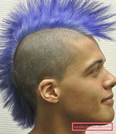 Mohawk sa dugom šiškom