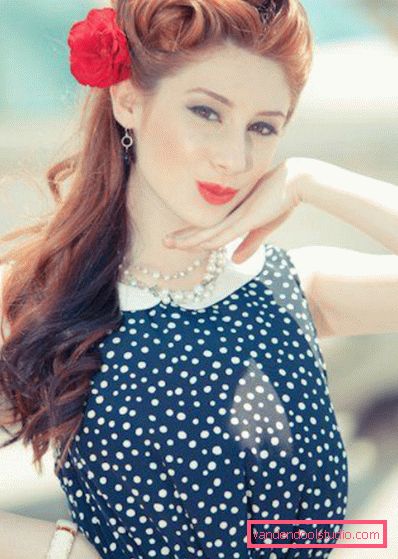 Pin-up frizure za dugu kosu