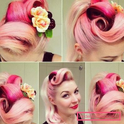 Pin-up frizure za dugu kosu
