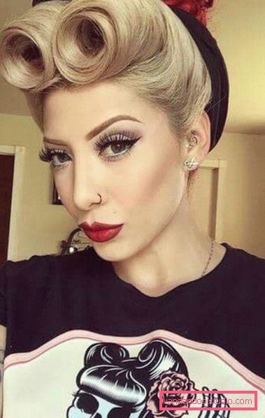 Pin-up frizure za dugu kosu