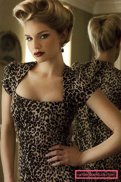 Pin-up frizure za dugu kosu