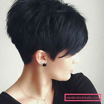 pixie haircut photos of brunette