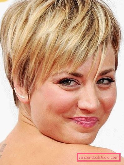 pixie frizura za okruglo lice