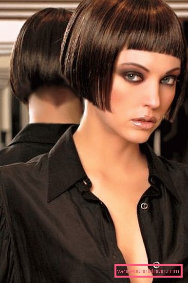 haircut sesson with bangs photo