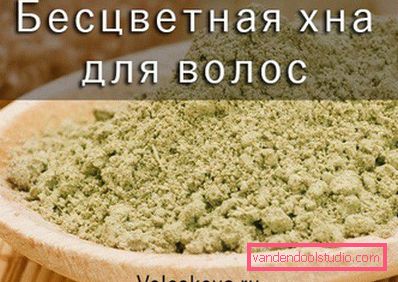 Bezbojna kana za kosu - nanošenje
