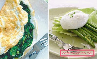 omlet od špinata i poširane šparoge omlet od špinata i poširane šparoge
