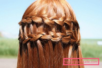 Hairstyle waterfall Kako napraviti frizuru vodopada - korak po korak upute za tkanje pletenice