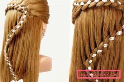 Hairstyle waterfall Kako napraviti frizuru vodopada - korak po korak upute za tkanje pletenice