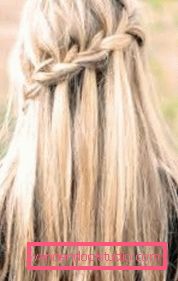 Hairstyle waterfall Kako napraviti frizuru vodopada - korak po korak upute za tkanje pletenice
