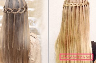 Hairstyle waterfall Kako napraviti frizuru vodopada - korak po korak upute za tkanje pletenice