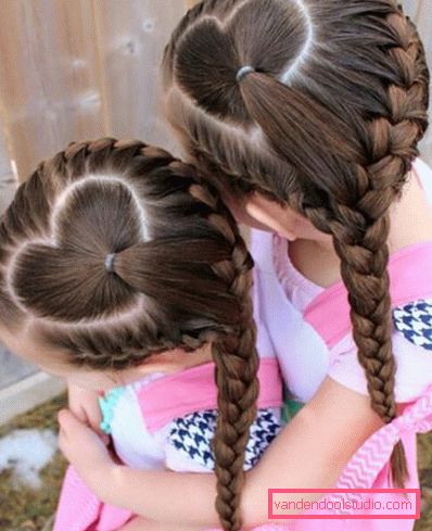 Pigtail za djevojčice - jednostavne dječje frizure