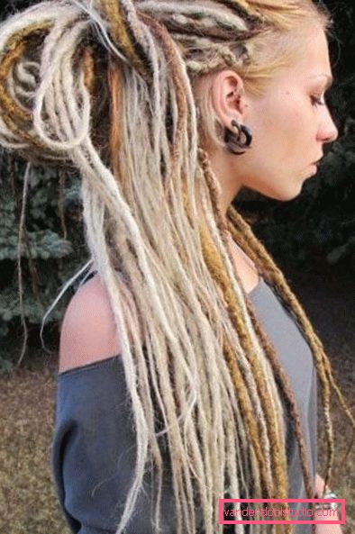 hairstyle dreadlocks Kreativna frizura sa dredovima za žene i muškarce - kako se radi i brinuti