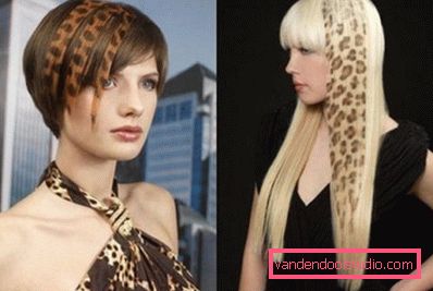 bojenje šablona s leopard printom