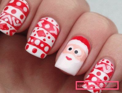 nail art sa Santa Clausom nail art sa Santa Clausom