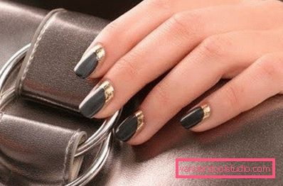 zlatni nail art
