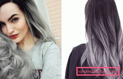 Ombre za tamnu kosu - 250 fotografija