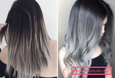 Ombre za tamnu kosu - 250 fotografija
