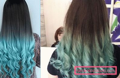 Ombre za tamnu kosu - 250 fotografija
