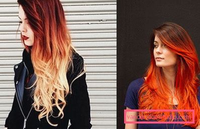 Ombre za tamnu kosu - 250 fotografija