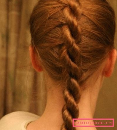 French braid Francuski frizura pletenica - kako se tkati pletenica sama