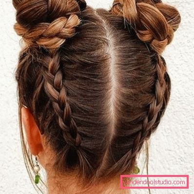 French braid Francuski frizura pletenica - kako se tkati pletenica sama