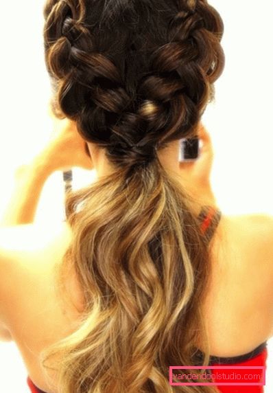 French braid Francuski frizura pletenica - kako se tkati pletenica sama