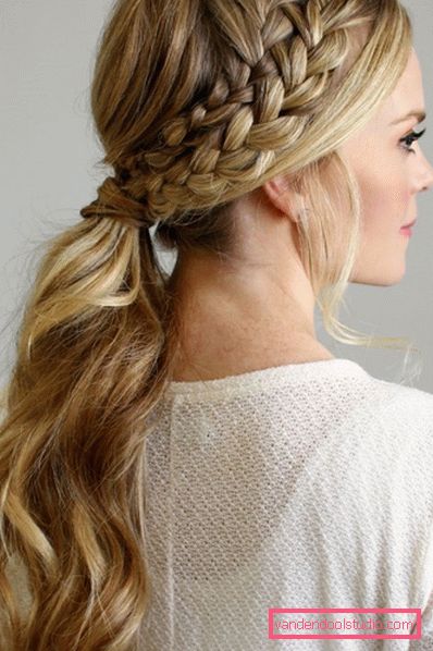 French braid Francuski frizura pletenica - kako se tkati pletenica sama