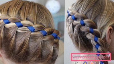 French braid Francuski frizura pletenica - kako se tkati pletenica sama