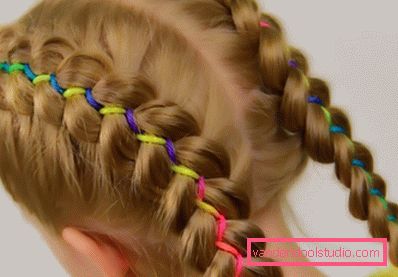 French braid Francuski frizura pletenica - kako se tkati pletenica sama