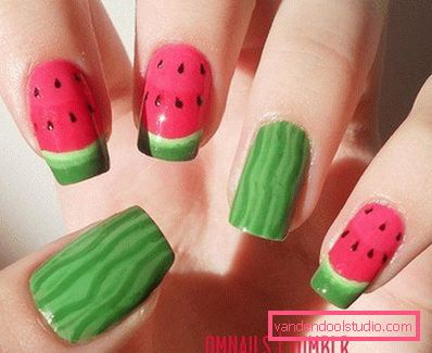 lubenica nail art