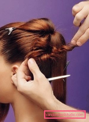 Razne prikupljene frizure za srednju kosu