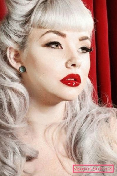pričvrstite frizure Seksi i neuobičajeni pin-up frizure - step-by-step sheme izvršenja
