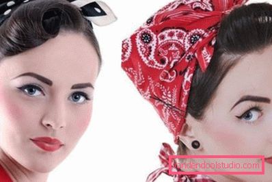pričvrstite frizure Seksi i neuobičajeni pin-up frizure - step-by-step sheme izvršenja