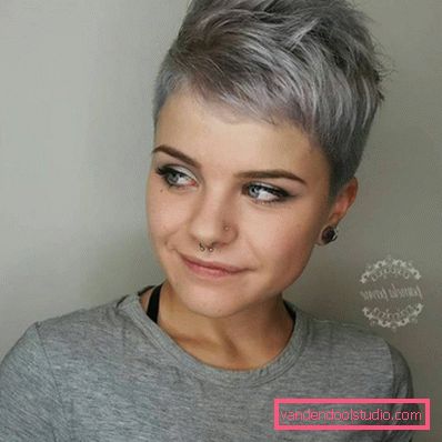 Frizura Pixie za kratku kosu 2018 - 2019 - fotografije sa svih strana