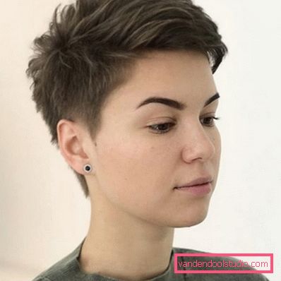 Frizura Pixie za kratku kosu 2018 - 2019 - fotografije sa svih strana