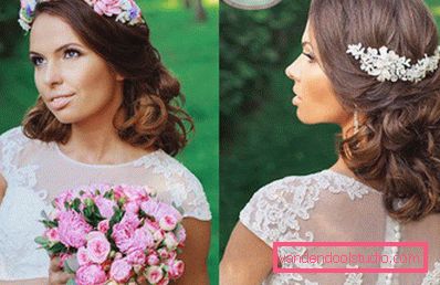 Vjenčanje frizura za dugu kosu - 250 stvarnih fotografija