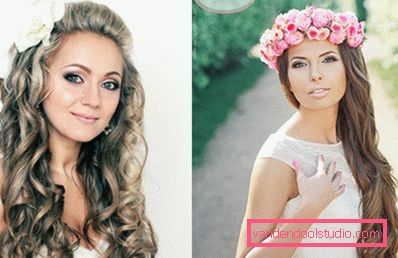 Vjenčanje frizura za dugu kosu - 250 stvarnih fotografija