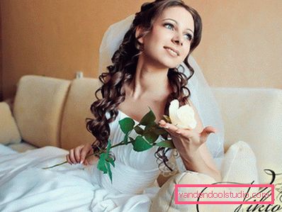 Vjenčanje frizura za dugu kosu - 250 stvarnih fotografija