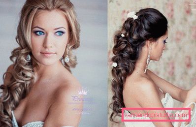 Vjenčanje frizura za dugu kosu - 250 stvarnih fotografija