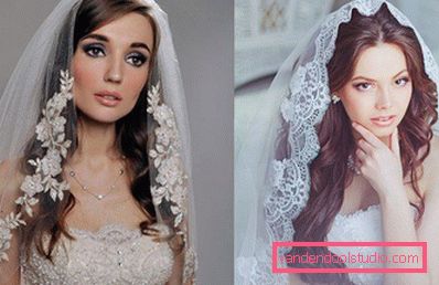 Vjenčane frizure s velom - 100 prekrasnih opcija
