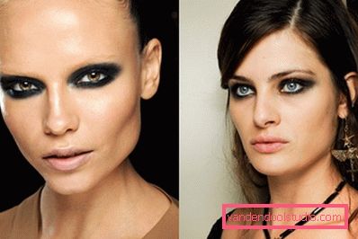 dva modela s agresivnim šminkom za oči