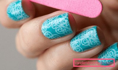 nail art u plavom nail art u plavom